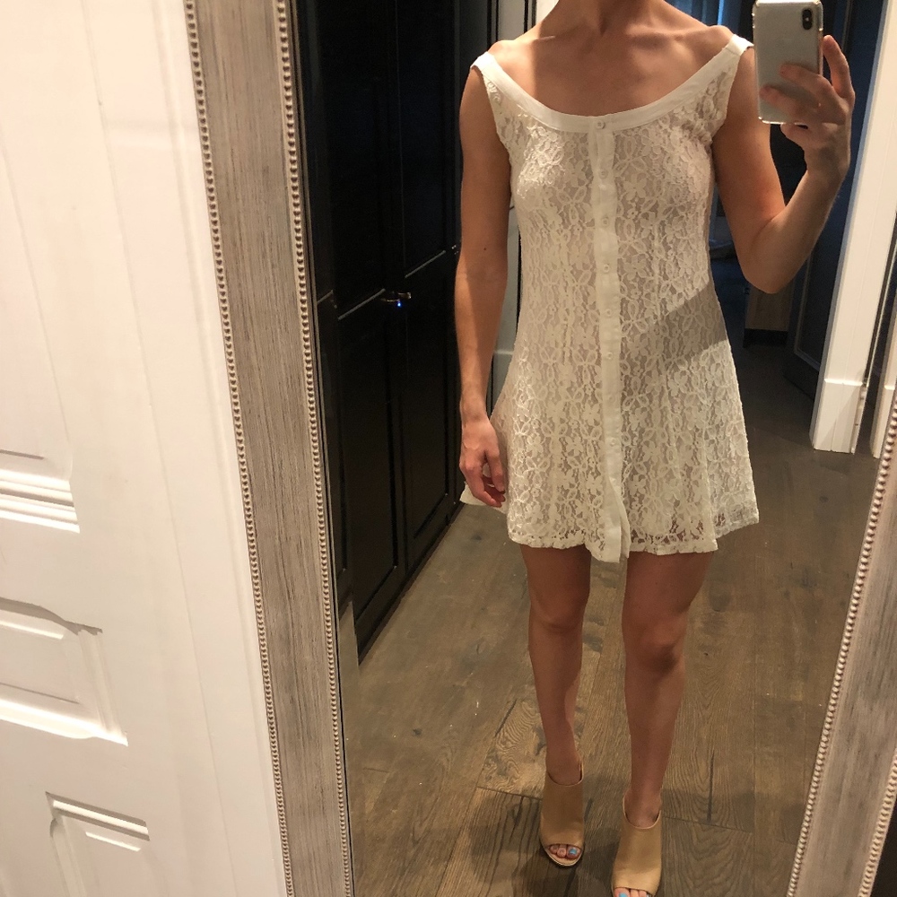 White lace dress